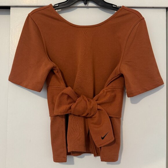 NIKE Studio Yoga Training Dri-Fit Wrap Top - Picture 1 of 8